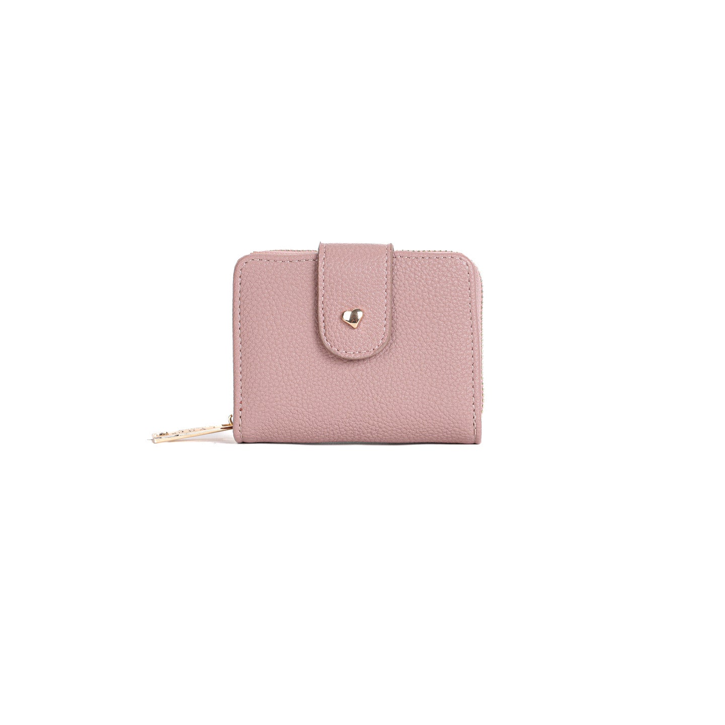 GESSY SOLID COLOR SMALL FOLD PURSE