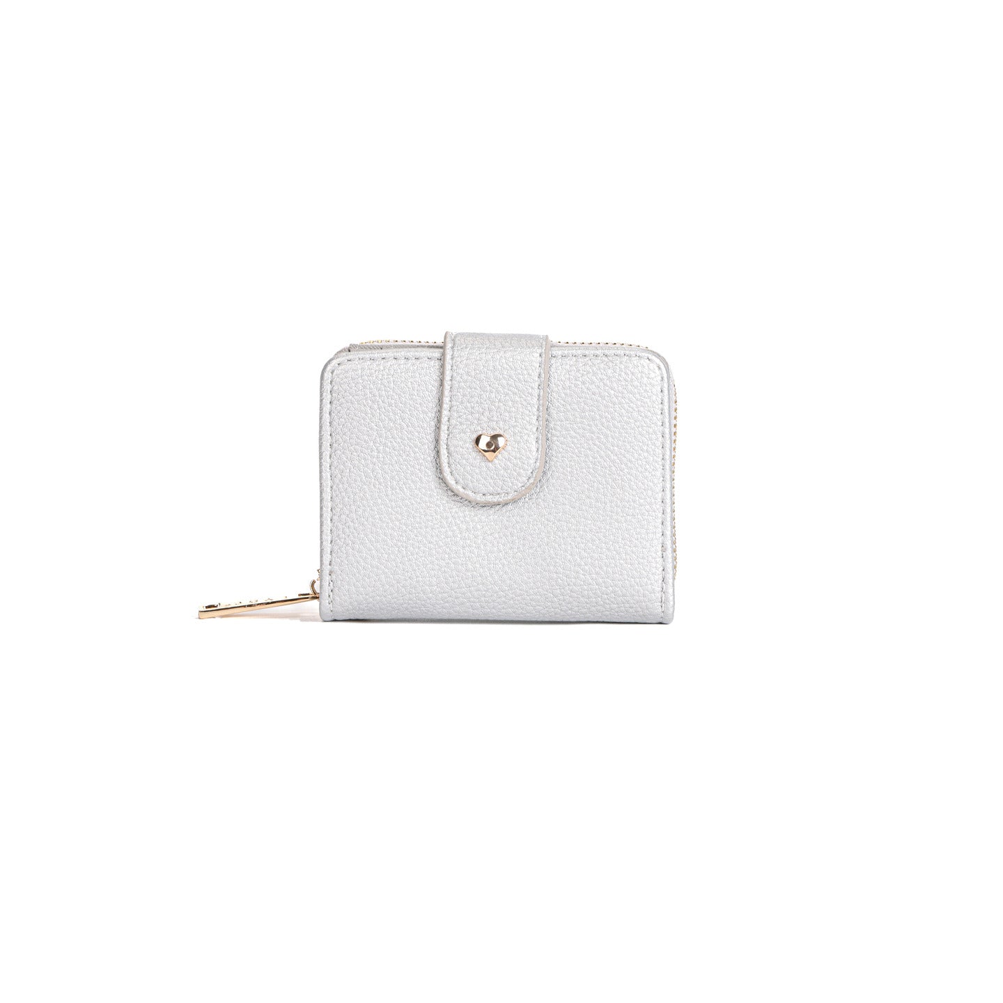 GESSY SOLID COLOR SMALL FOLD PURSE