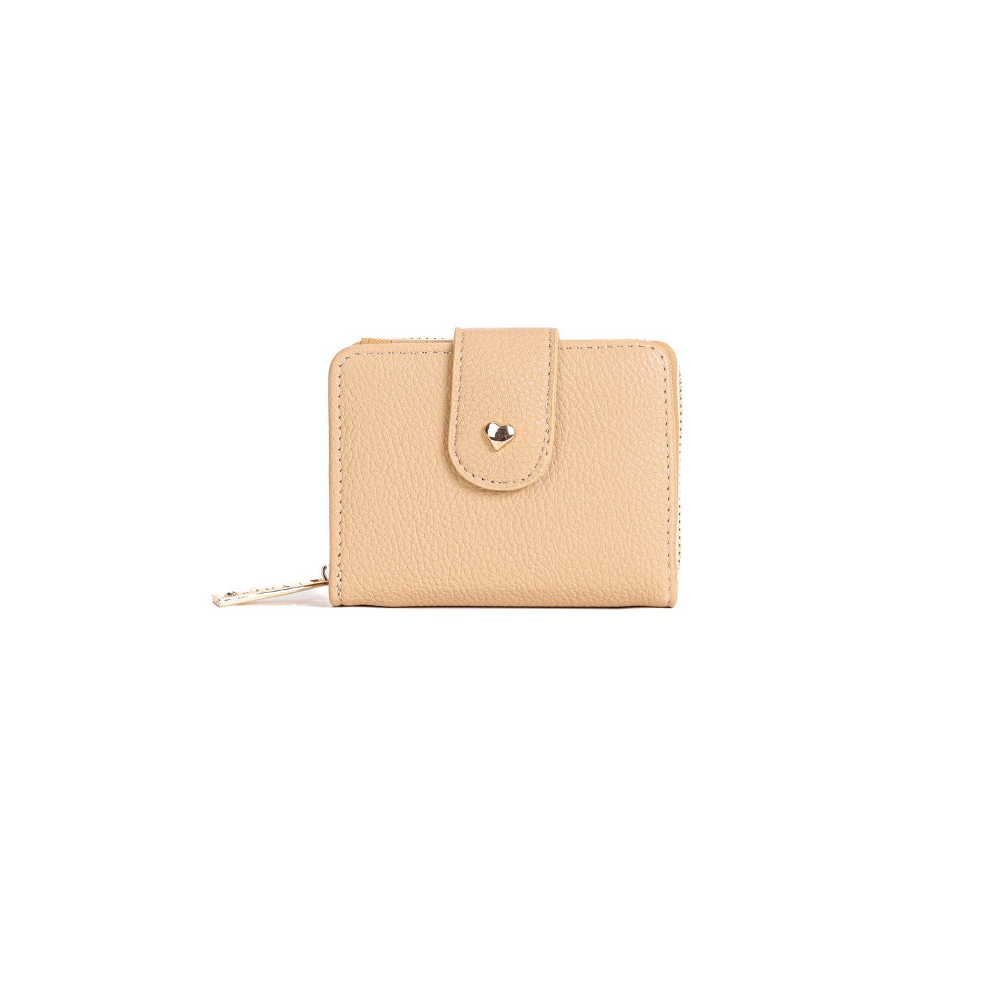 GESSY SOLID COLOR SMALL FOLD PURSE