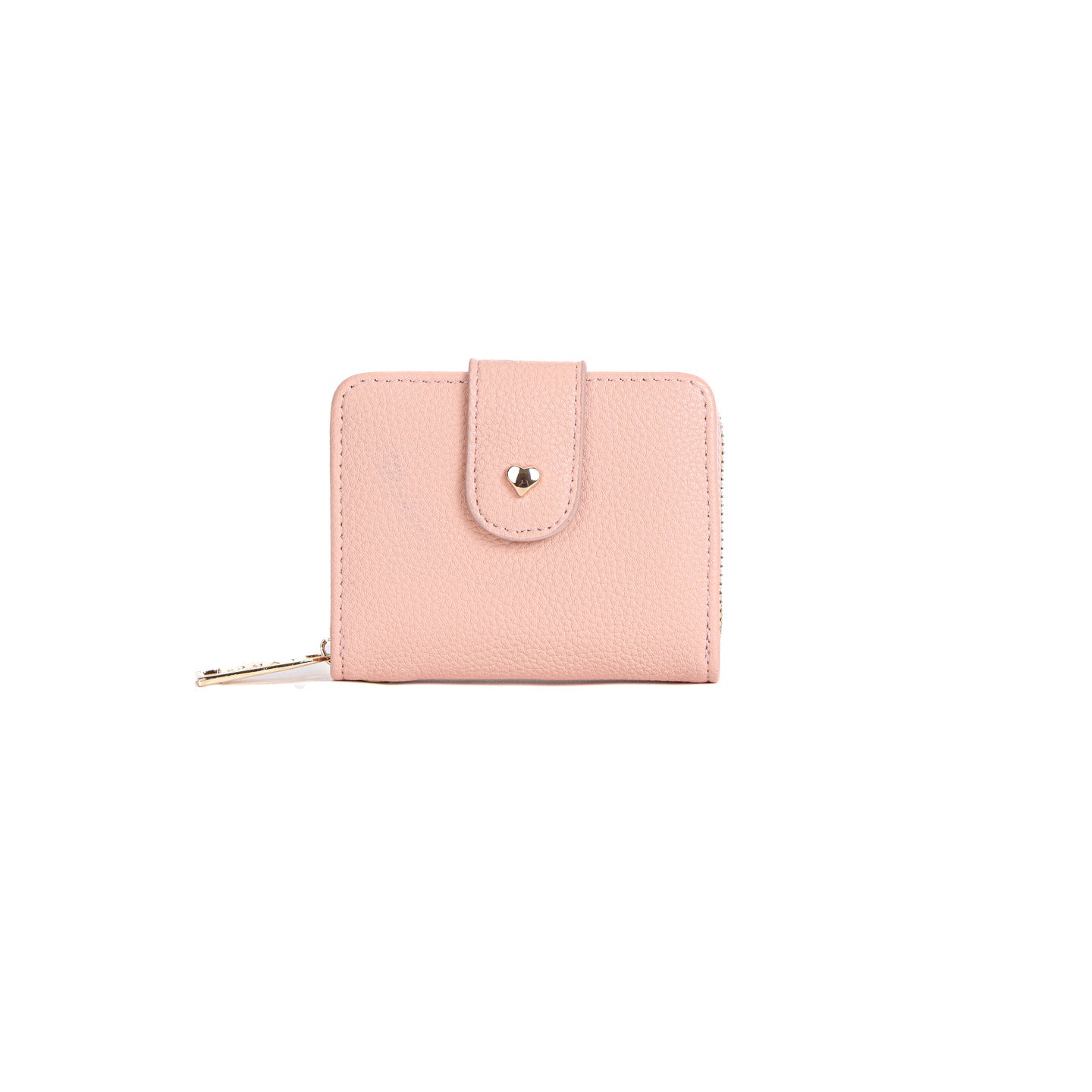 GESSY SOLID COLOR SMALL FOLD PURSE
