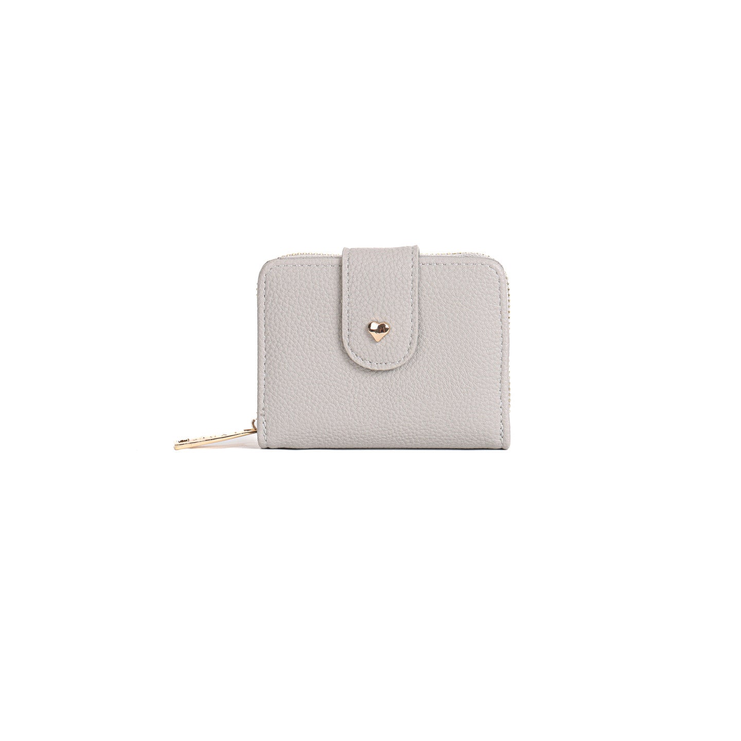 GESSY SOLID COLOR SMALL FOLD PURSE