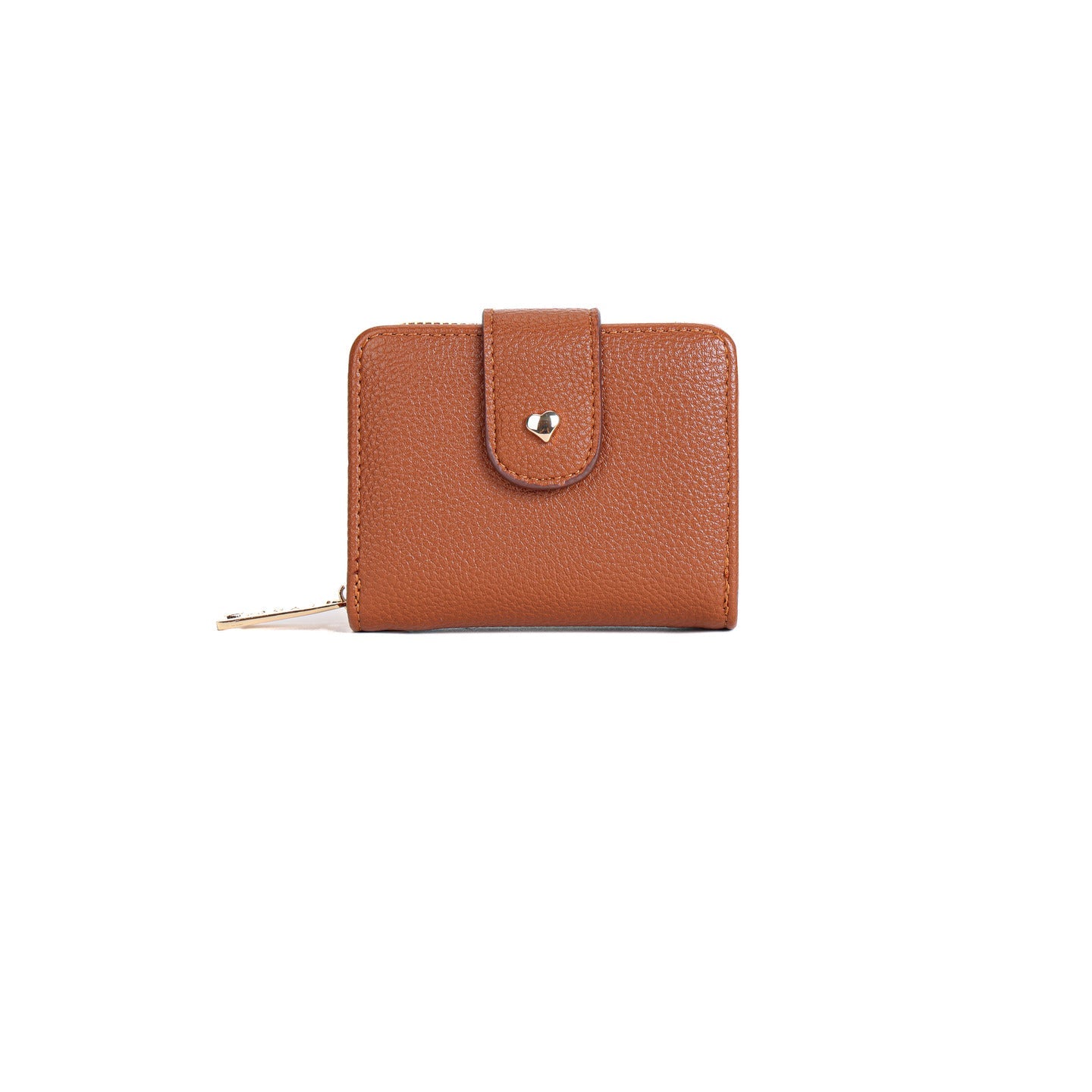 GESSY SOLID COLOR SMALL FOLD PURSE