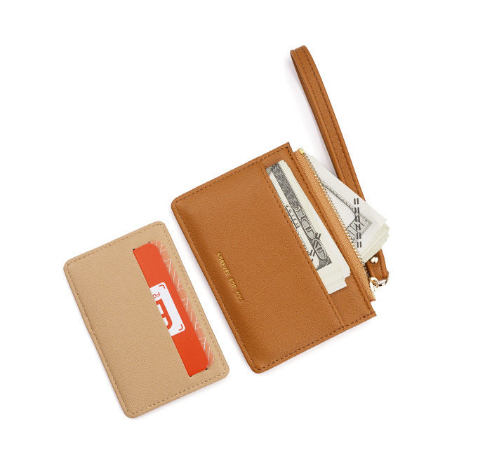 GESSY MULTI-LAYER CARD HOLDER WITH LANYARD IN SILVER