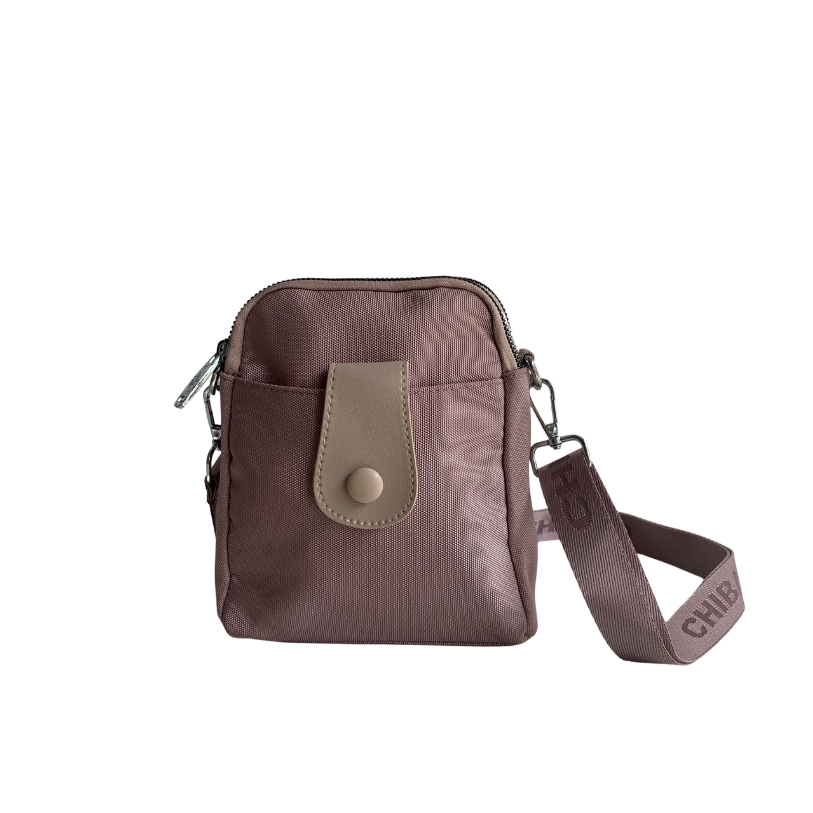 GESSY SMARTPHONE POCKET CROSSBODY BAG WITH ADJUSTABLE STRAP IN PINK