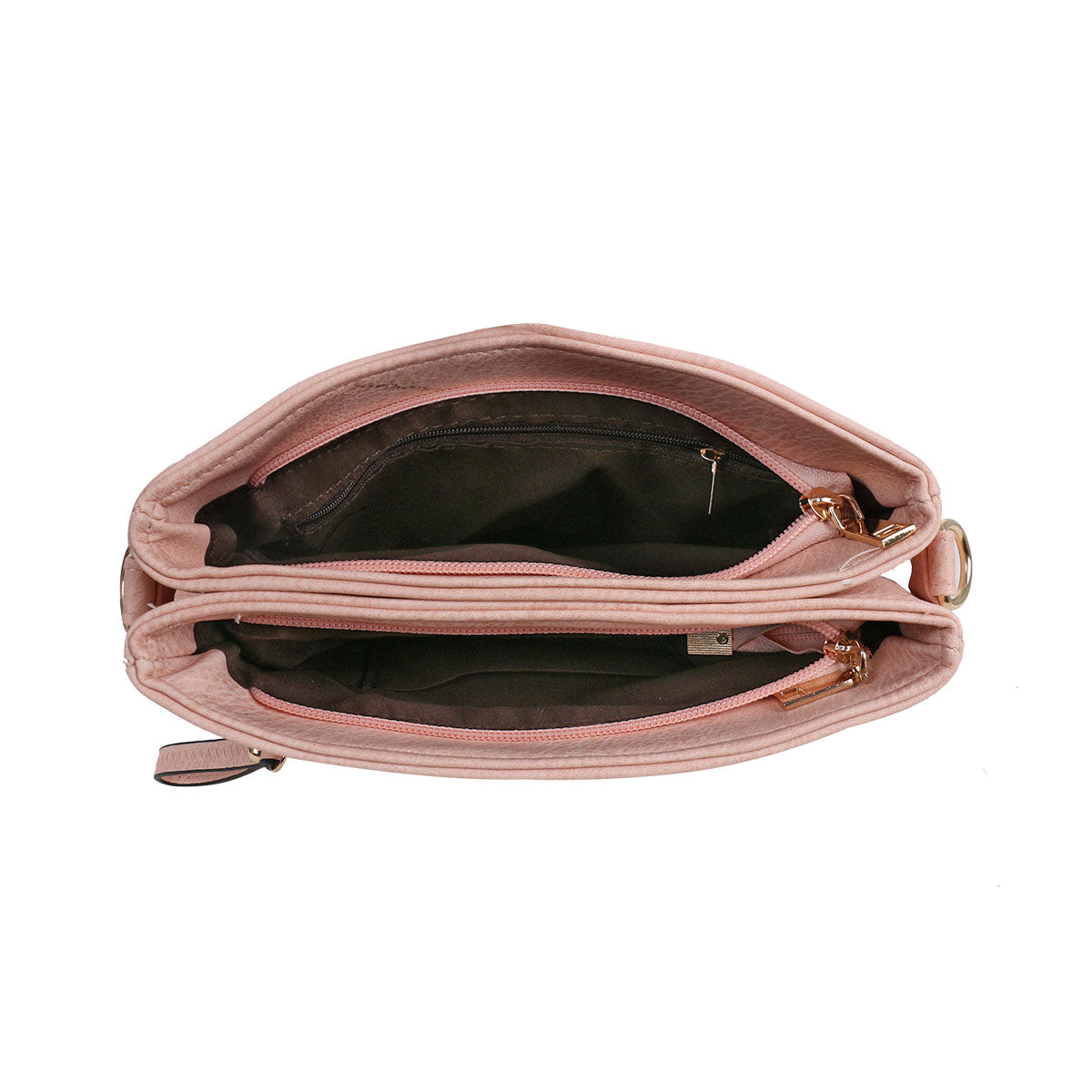 GESSY MULTI-LAYER CROSSBODY BAG IN PINK