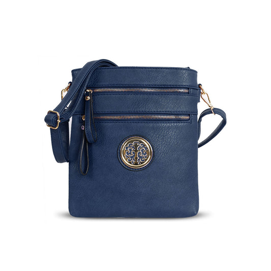 GESSY MULTI-LAYER CROSSBODY BAG IN BLUE