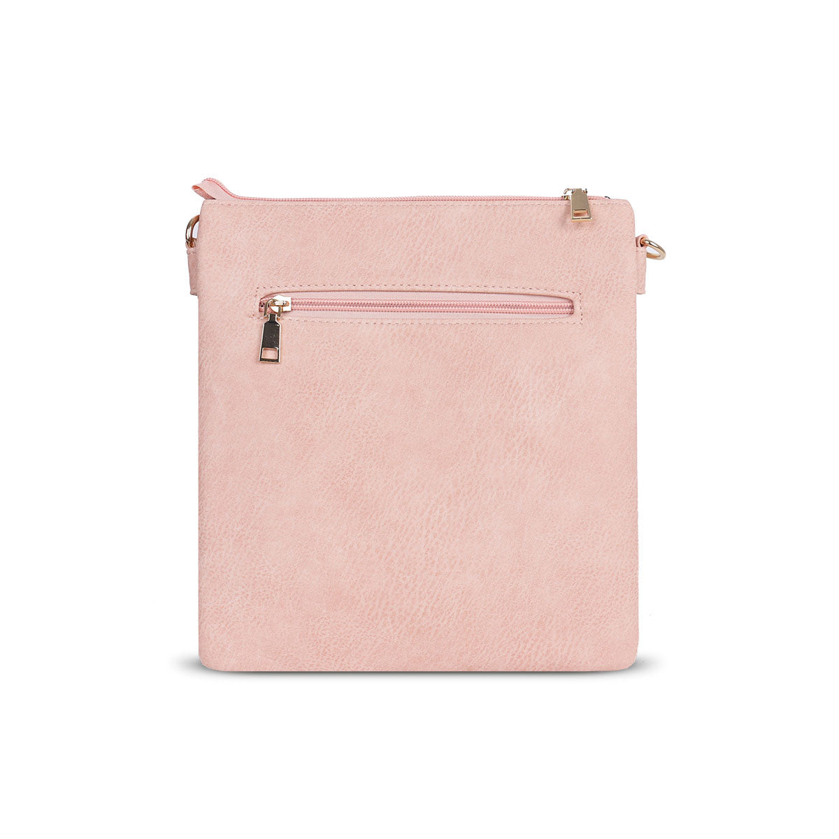 GESSY LASER CUT-OUT PATTERN CROSSBODY BAG IN PINK