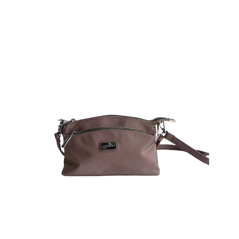 GESSY MULTI-LAYER CROSSBODY BAG IN PINK