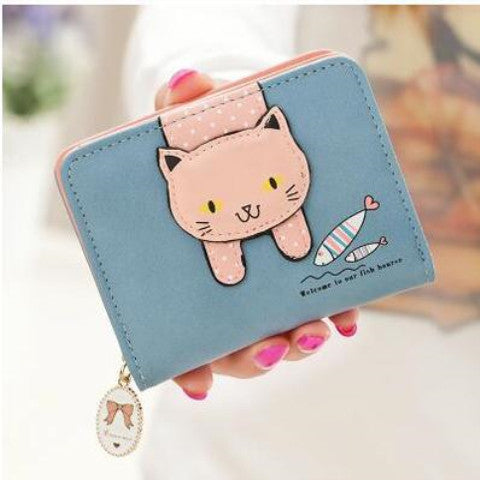 GESSY PINK KITTY WALLET PURSE
