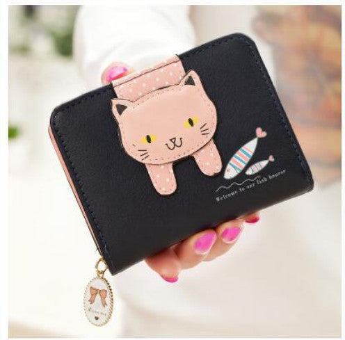GESSY PINK KITTY WALLET PURSE