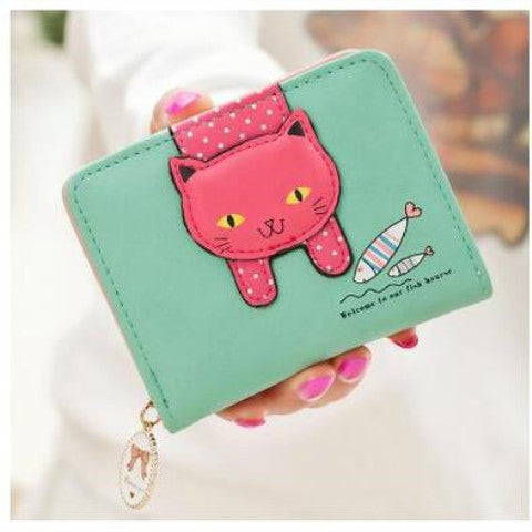 GESSY PINK KITTY WALLET PURSE