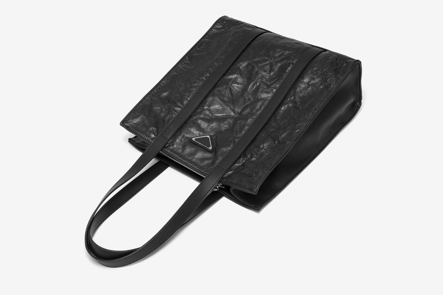 GESSY WRINKLE LEATHER TOTE BAG