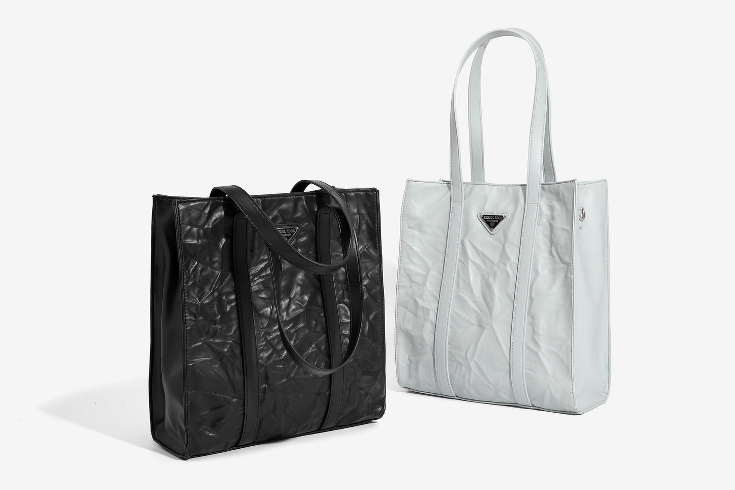 GESSY WRINKLE LEATHER TOTE BAG