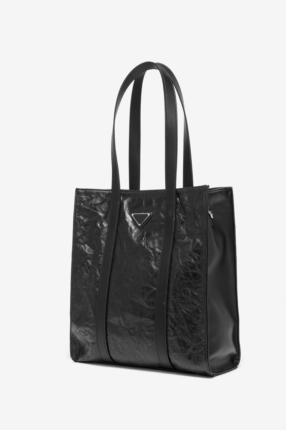GESSY WRINKLE LEATHER TOTE BAG