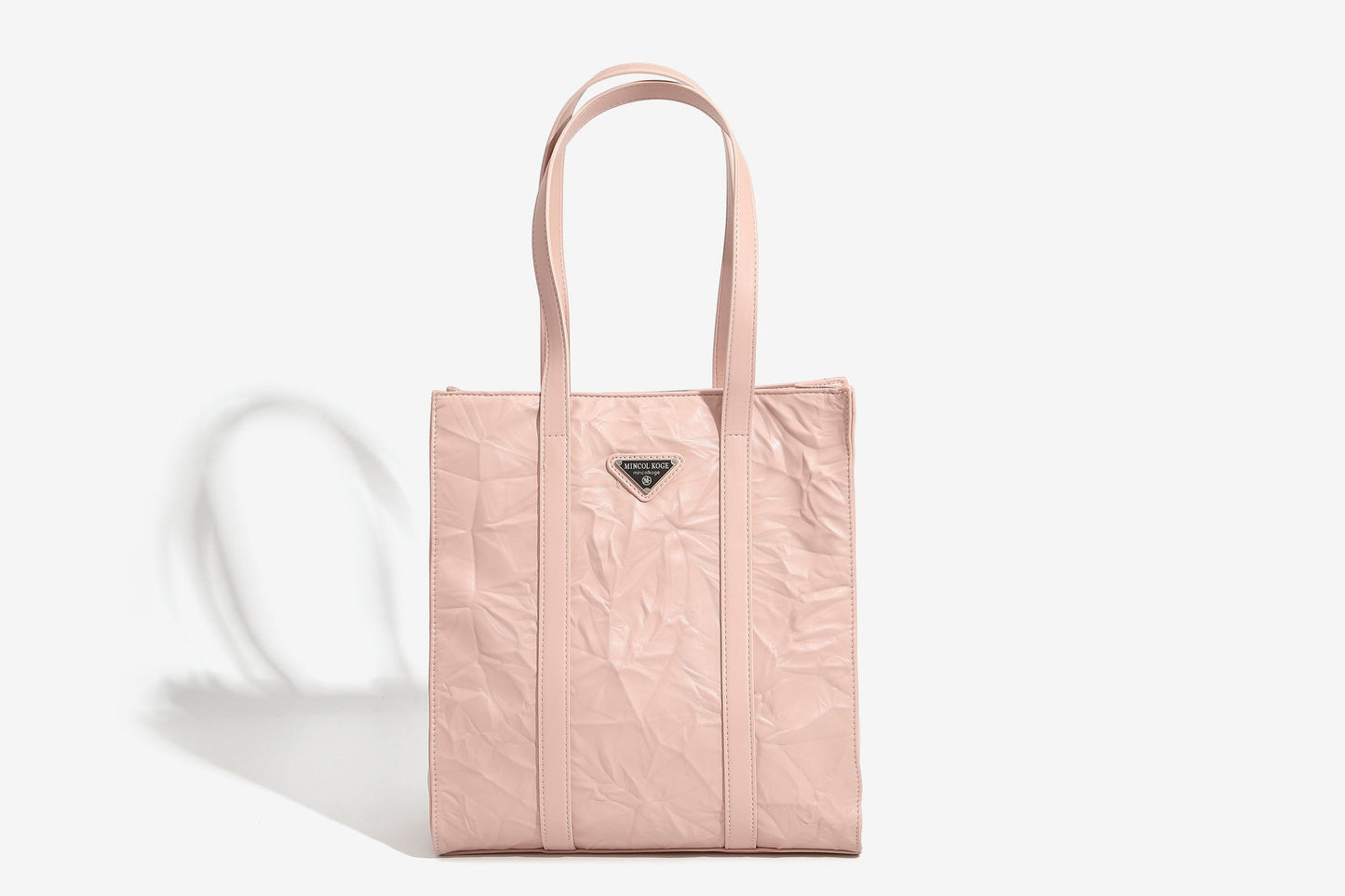 GESSY WRINKLE LEATHER TOTE BAG