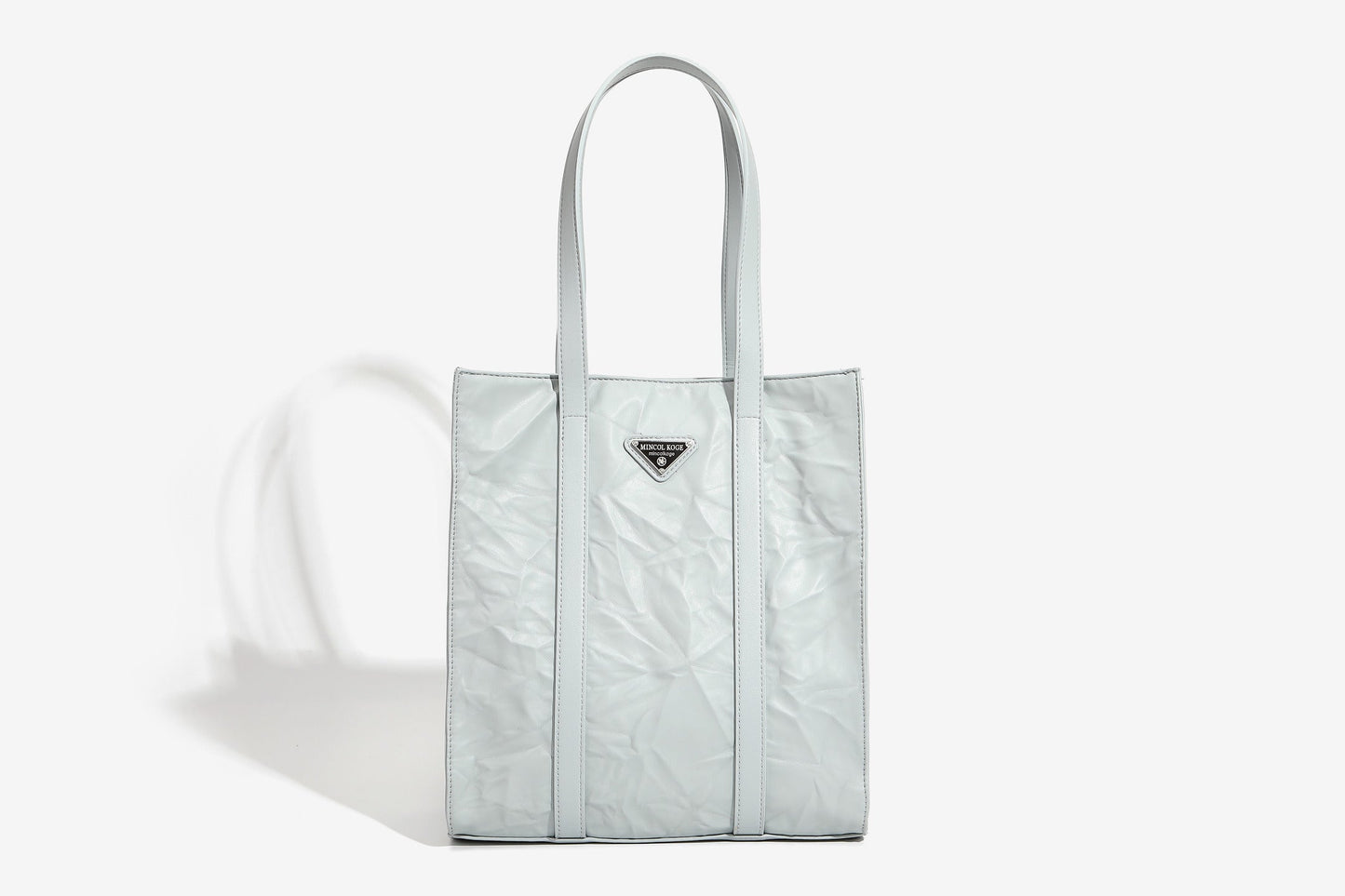 GESSY WRINKLE LEATHER TOTE BAG