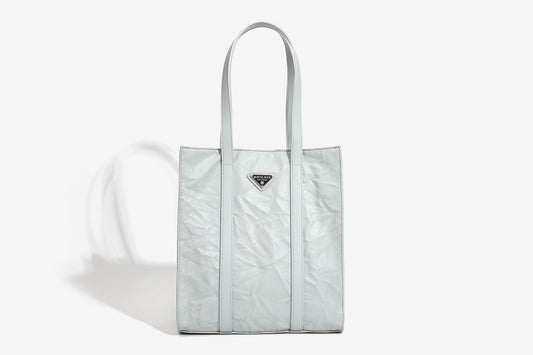 GESSY WRINKLE LEATHER TOTE BAG