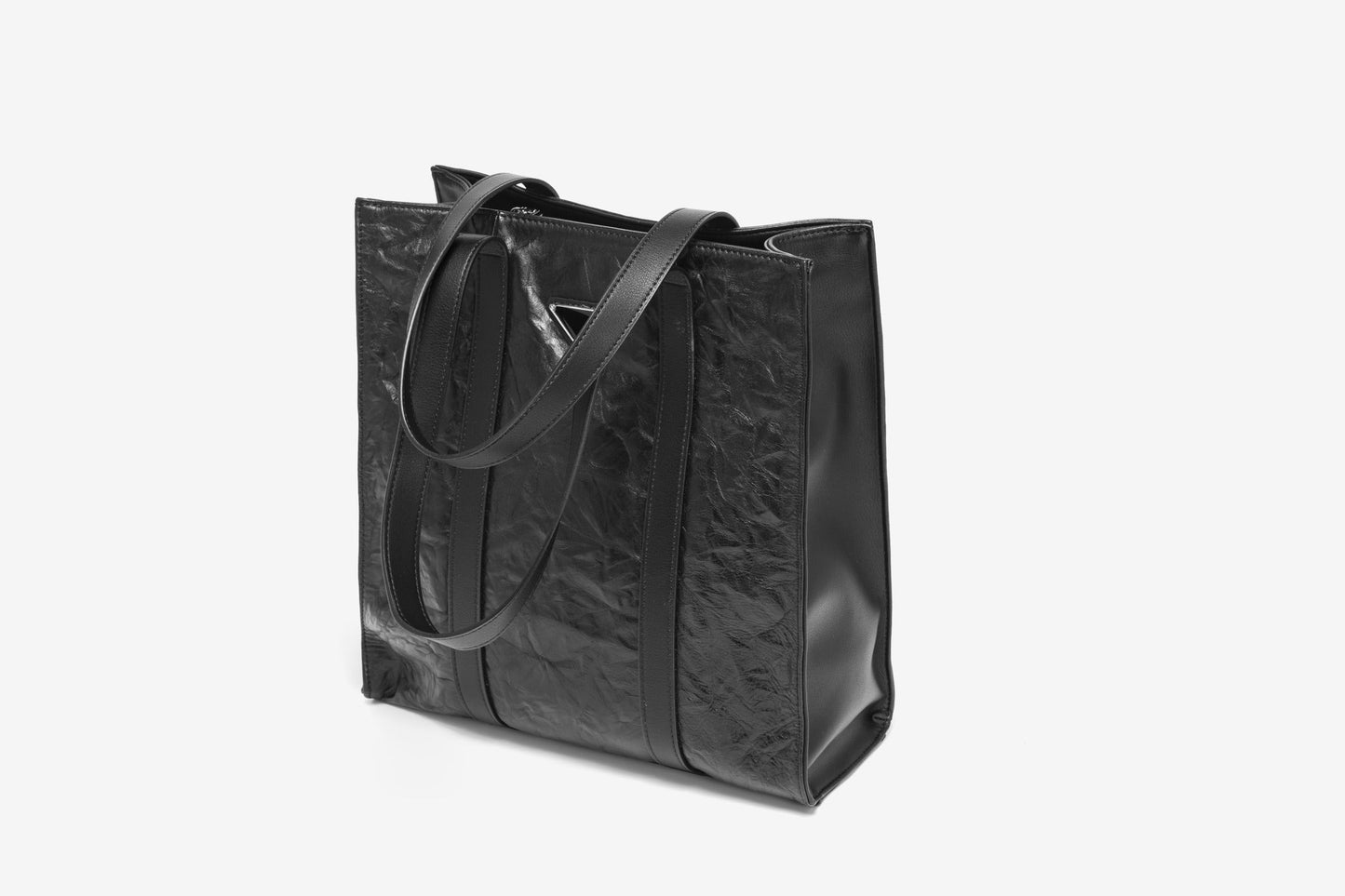 GESSY WRINKLE LEATHER TOTE BAG