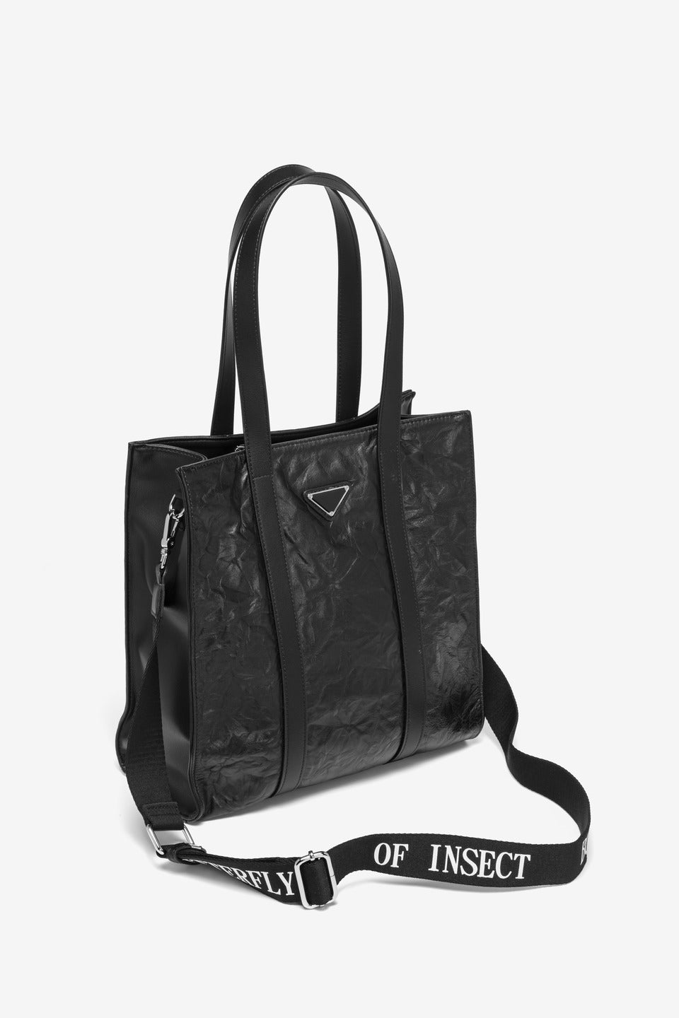 GESSY WRINKLE LEATHER TOTE BAG