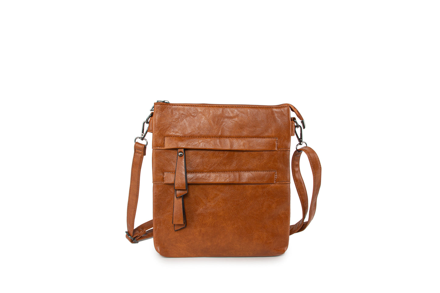 GESSY MULTI-LAYER CROSS BODY BAG IN EARTH YELLOW