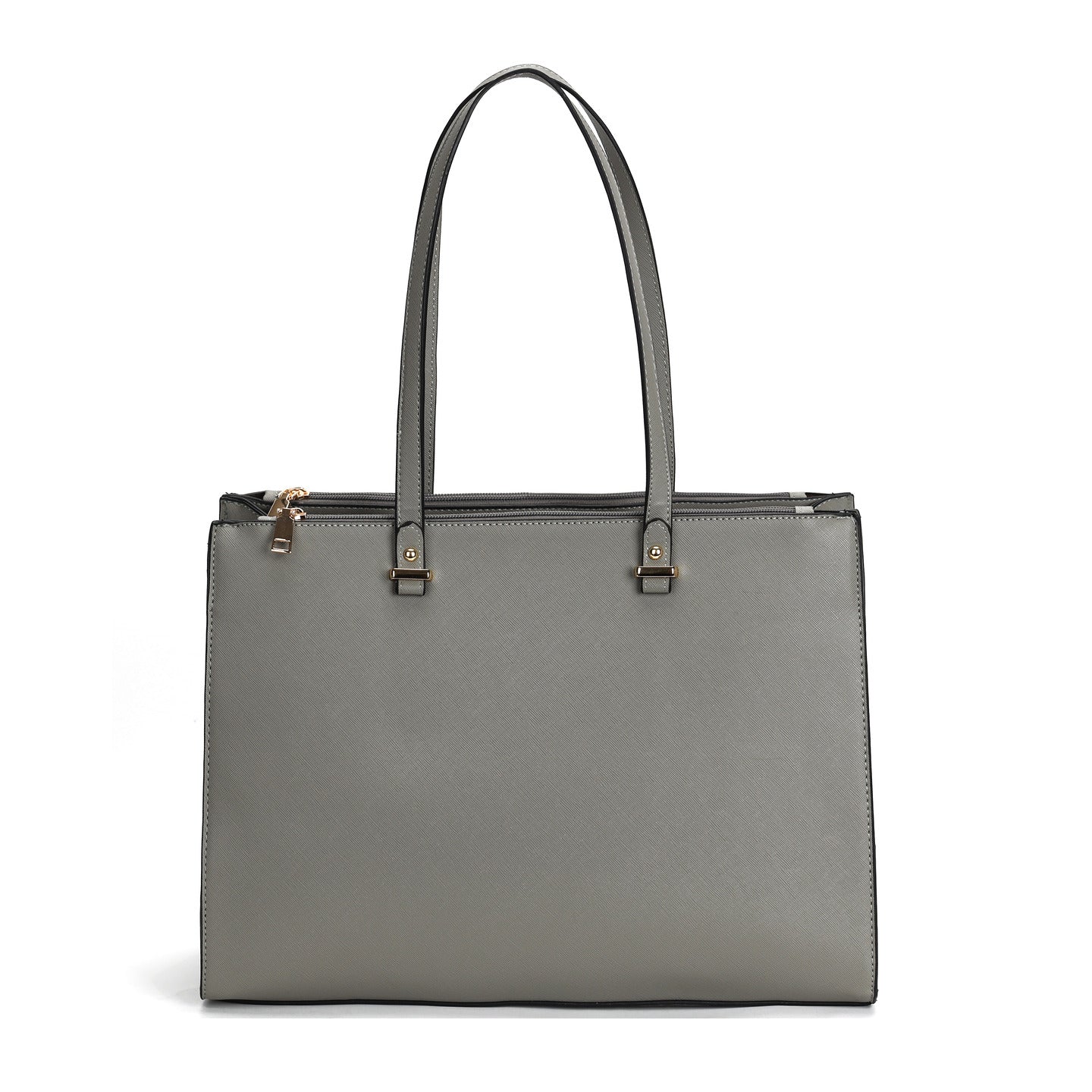 GESSY BUSINESS LARGE CAPACITY LAPTOP SOLID COLOR HANDBAG