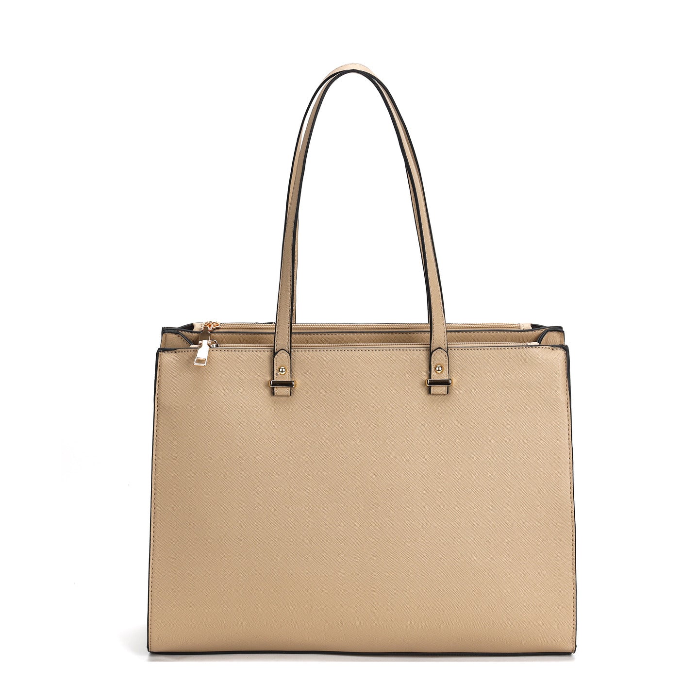 GESSY BUSINESS LARGE CAPACITY LAPTOP SOLID COLOR HANDBAG