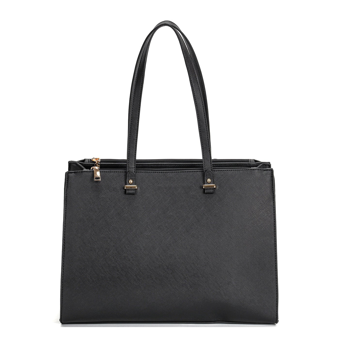 GESSY BUSINESS LARGE CAPACITY LAPTOP SOLID COLOR HANDBAG