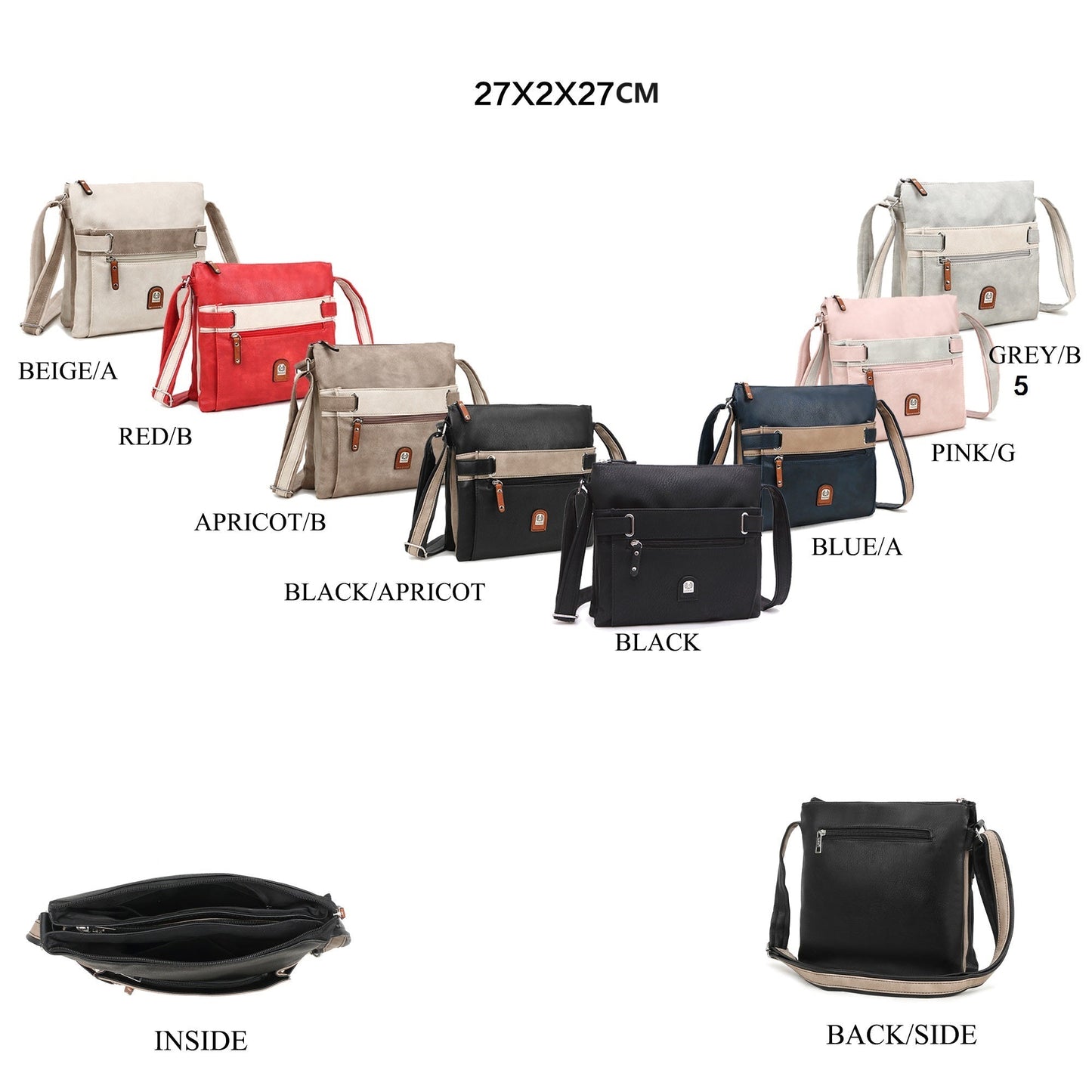 GESSY COLORBLOCK CROSS BODY BAG
