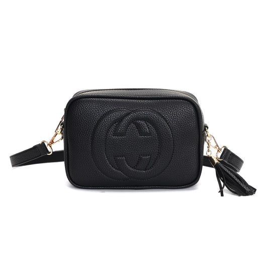 GESSY CAMERA TASSEL CLUTCH HANDBAG