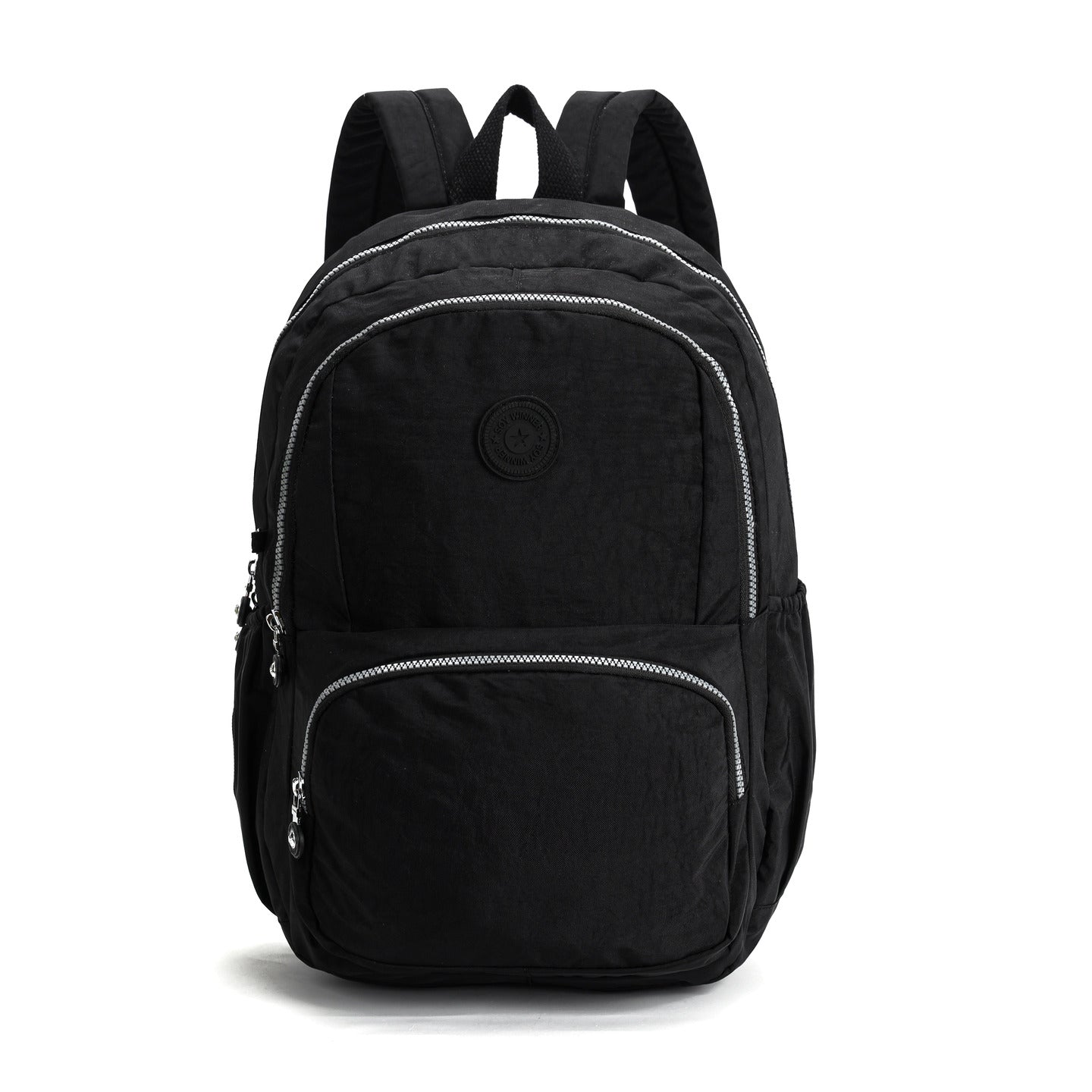 GESSY NYLON BIG CAPACITY BACKPACK IN BLACK