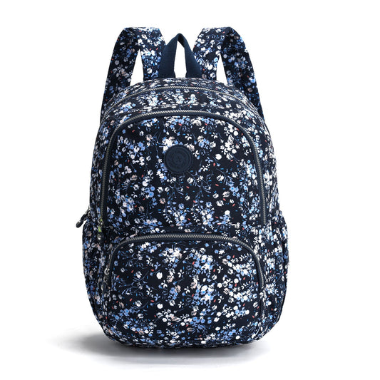 GESSY NYLON BIG CAPACITY BACKPACK FLORA PRINT