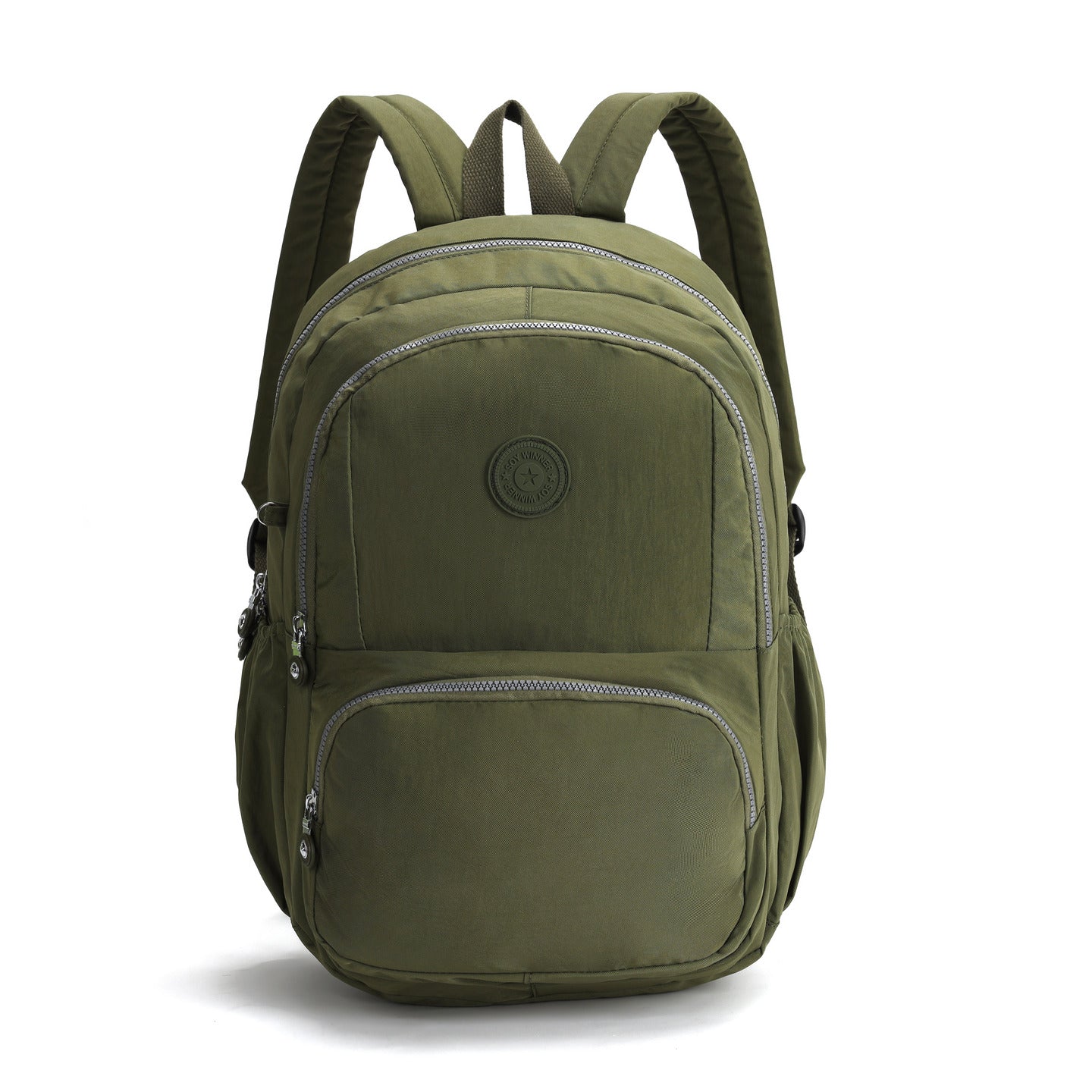 GESSY NYLON BIG CAPACITY BACKPACK IN GREEN