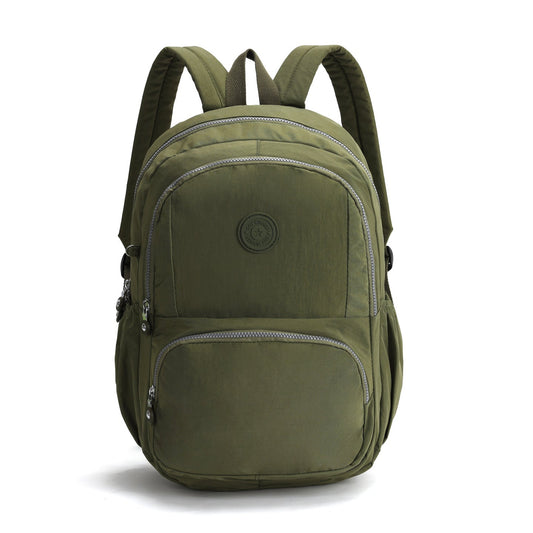 GESSY NYLON BIG CAPACITY BACKPACK IN GREEN