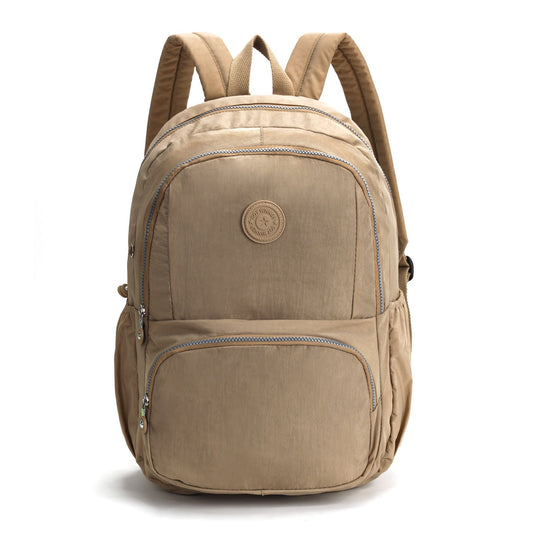 GESSY NYLON BIG CAPACITY BACKPACK IN KHAKI