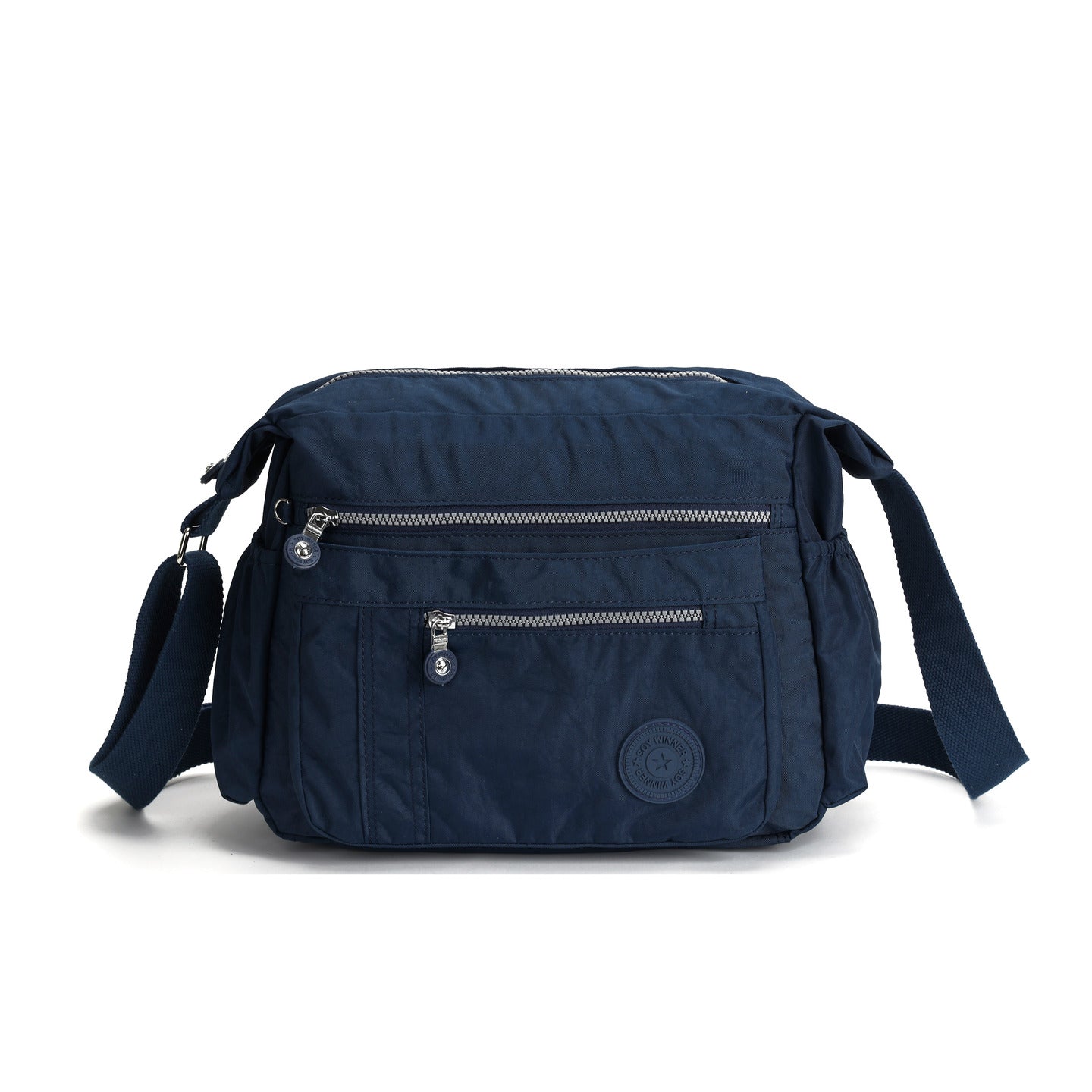 GESSY WATERPROOF UNISEX NYLON CROSSBODY BAG BLUE