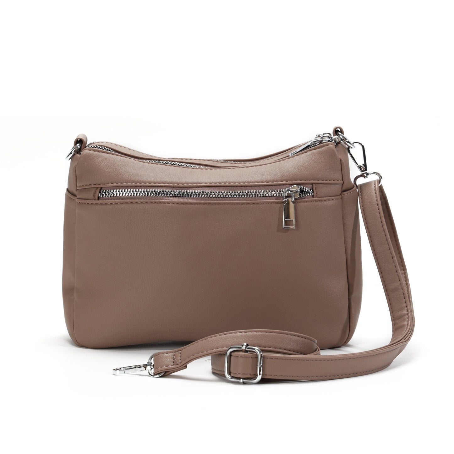 GESSY TASSLE ZIP CROSSBODY BAG IN PURPLE