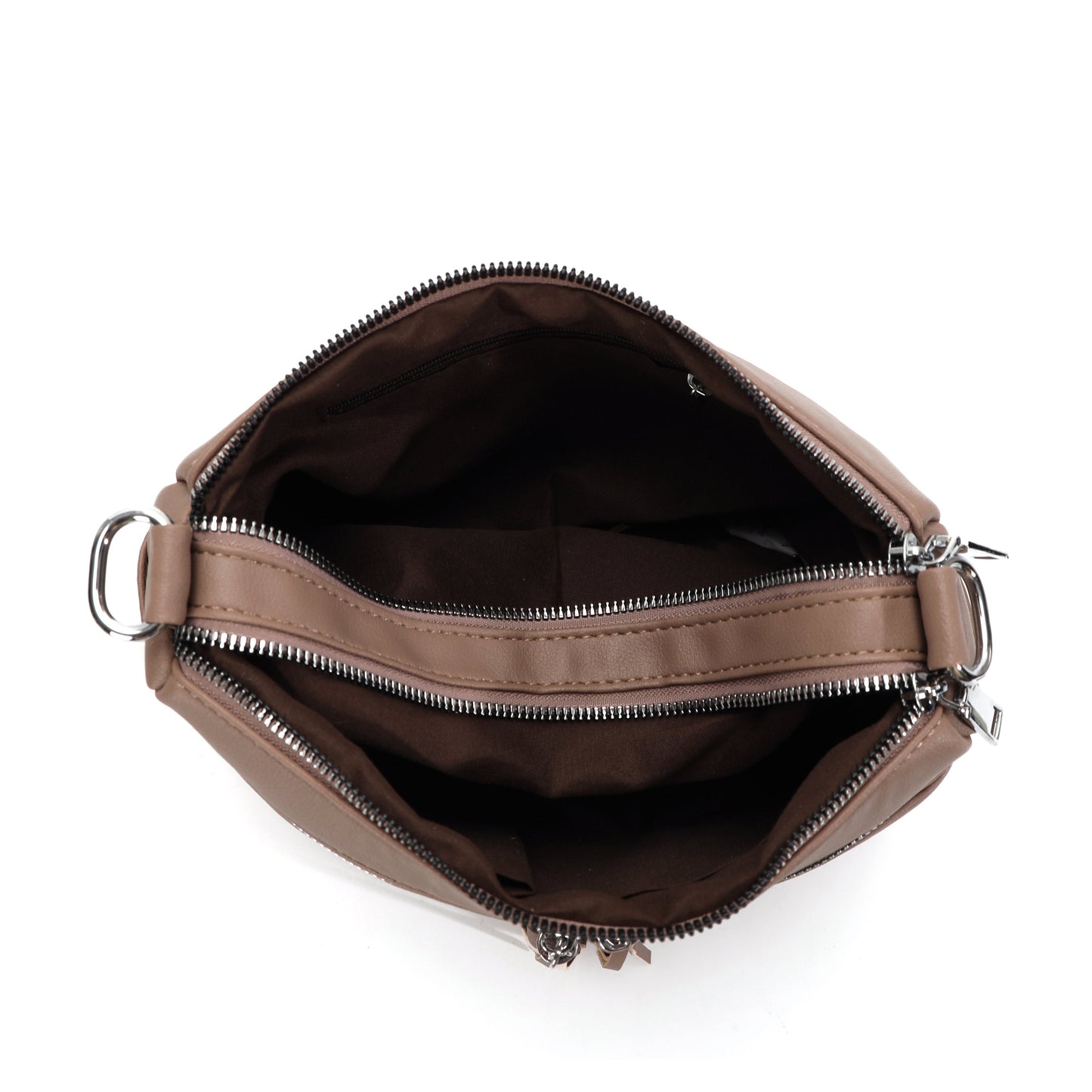 GESSY TASSLE ZIP CROSSBODY BAG IN PURPLE