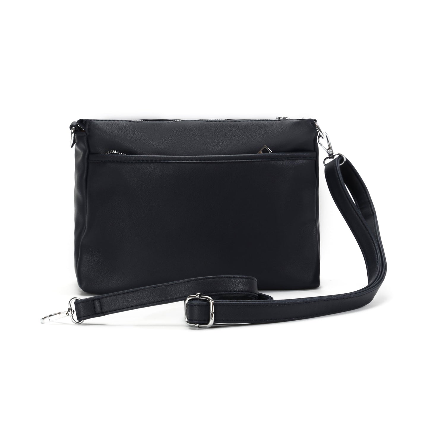 GESSY TRIPLE ZIP CROSSBODY BAG IN NAVY