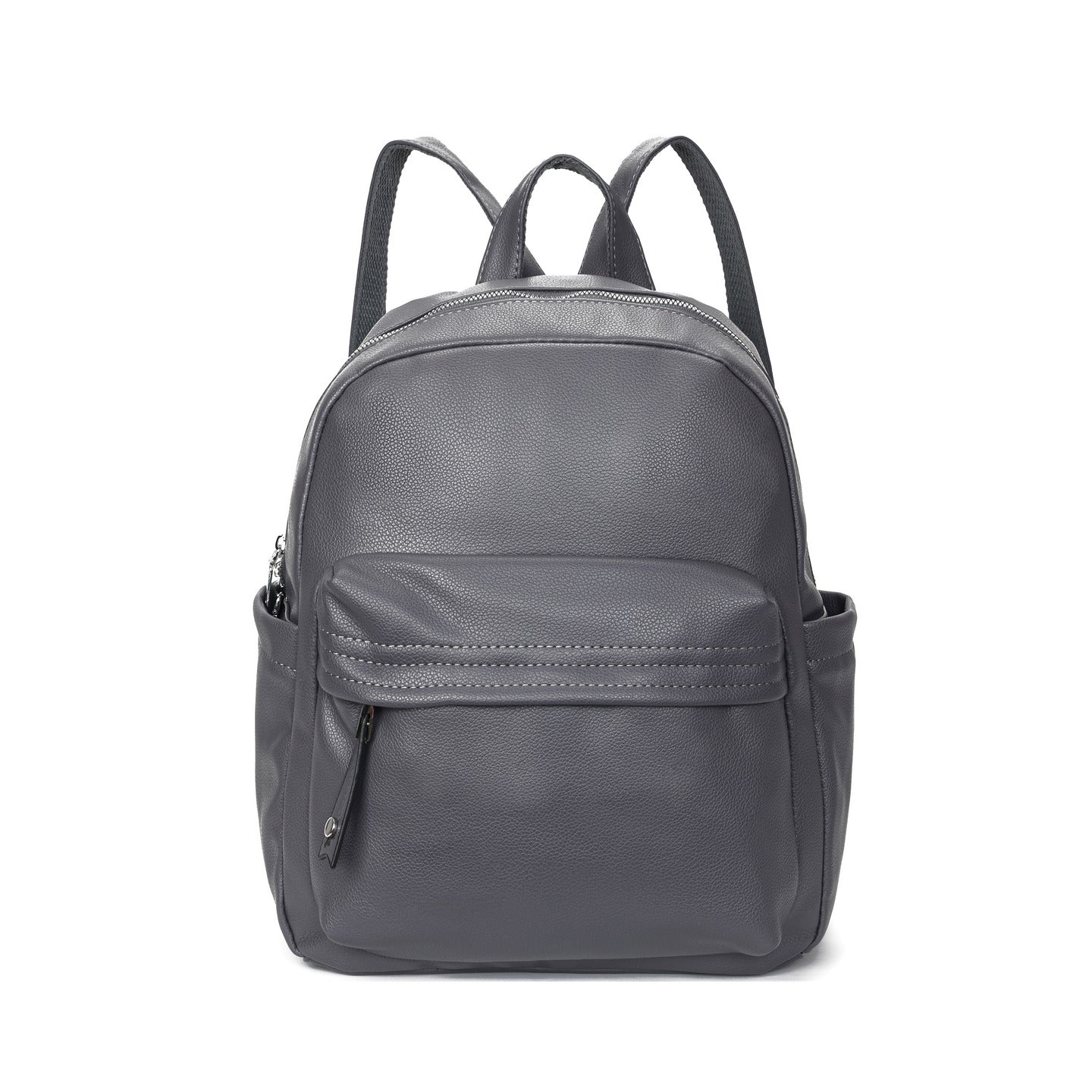 GESSY FAUX LEATHER PACKBAG IN GREY