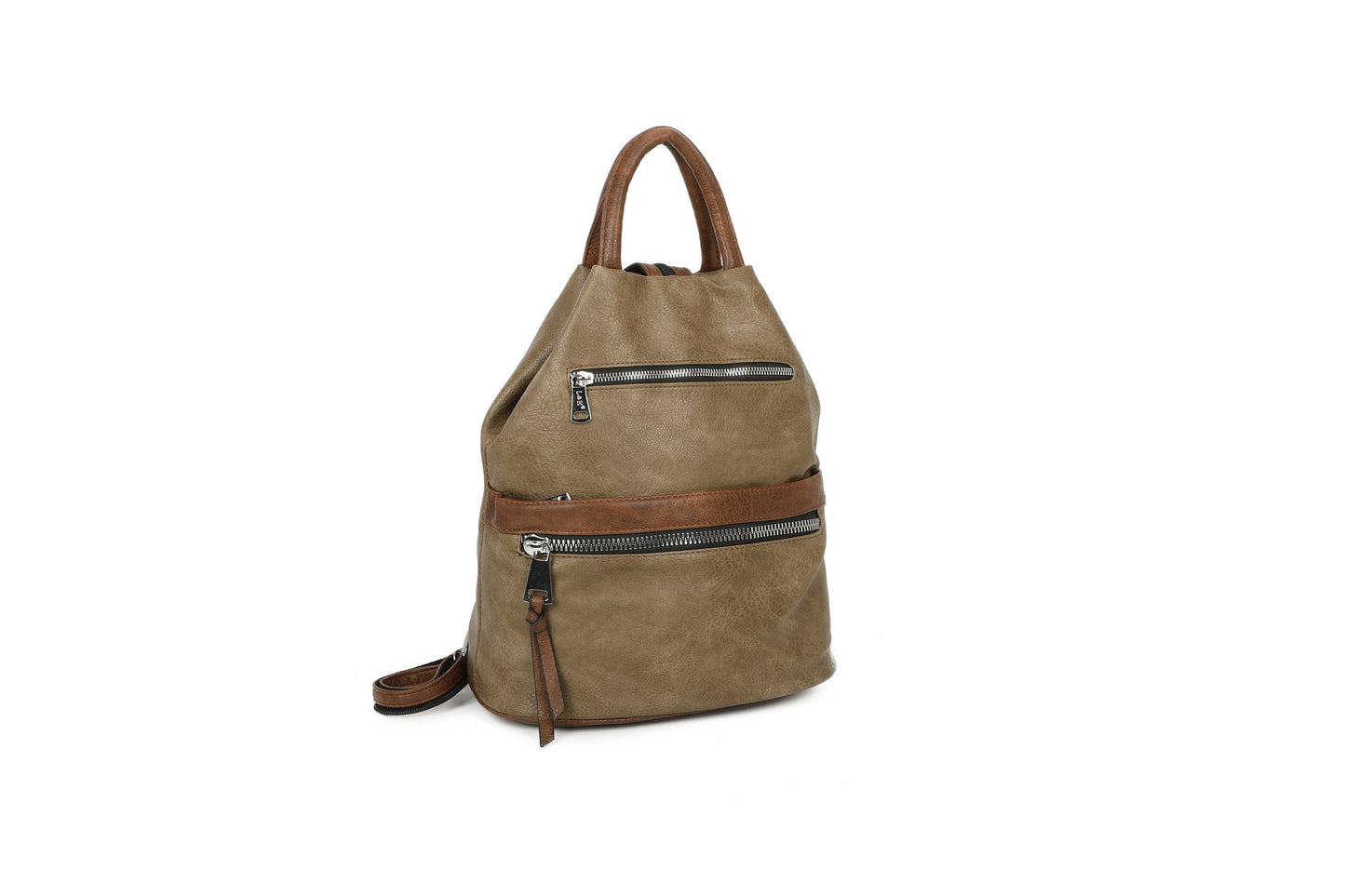 GESSY MEN'S DOUBLE-ROW FRONT ZIP BAG