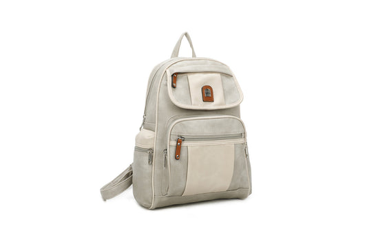 GESSY COLORBLOCK YOUTHFUL BACKPACK IN GREY