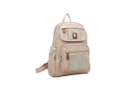 GESSY COLORBLOCK YOUTHFUL BACKPACK IN PINK