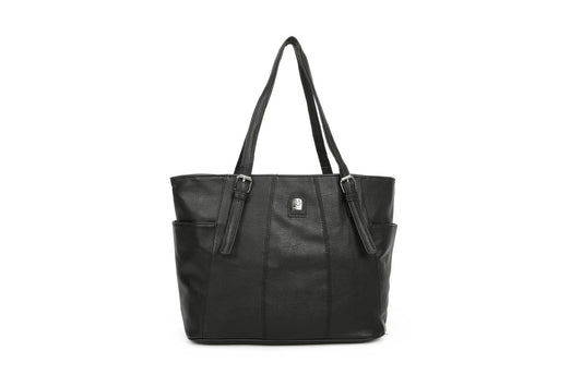GESSY LARGE CAPACITY HANDBAG IN BLACK