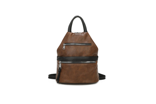 GESSY MEN'S DOUBLE-ROW FRONT ZIP BAG