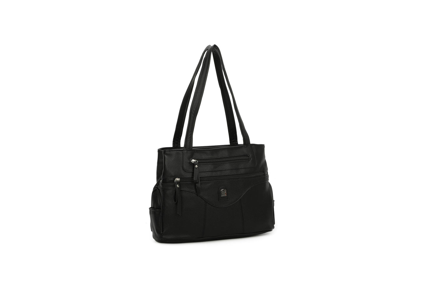 GESSY LARGE CAPACITY BUSINESS HANDBAG IN BLACK