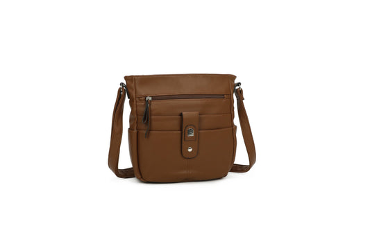 GESSY MEN'S BUSINESS HANDBAG IN BROWN