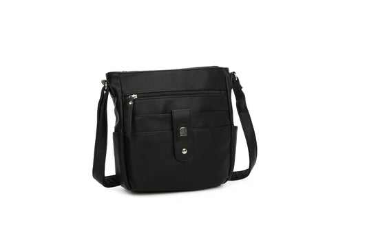 GESSY MEN'S BUSINESS HANDBAG IN BLACK