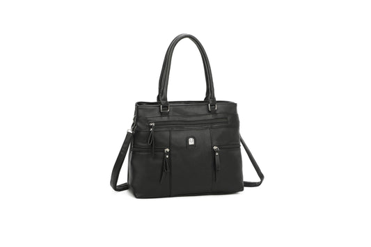 GESSY BUSINESS HANDBAG IN BLACK