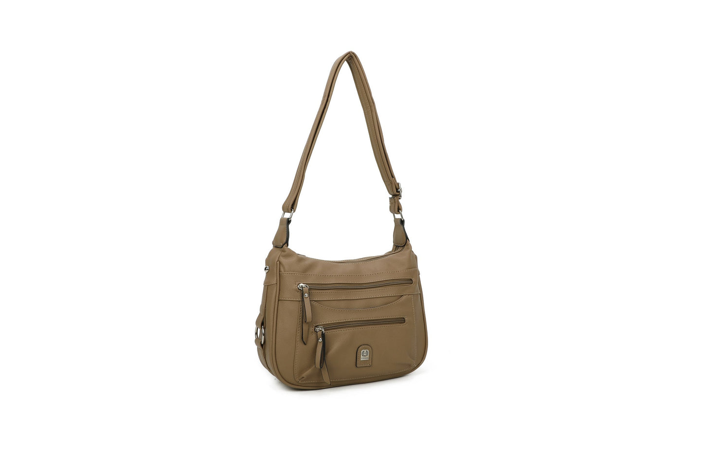 GESSY ZIP CROSSBODY BAG IN APRICOT