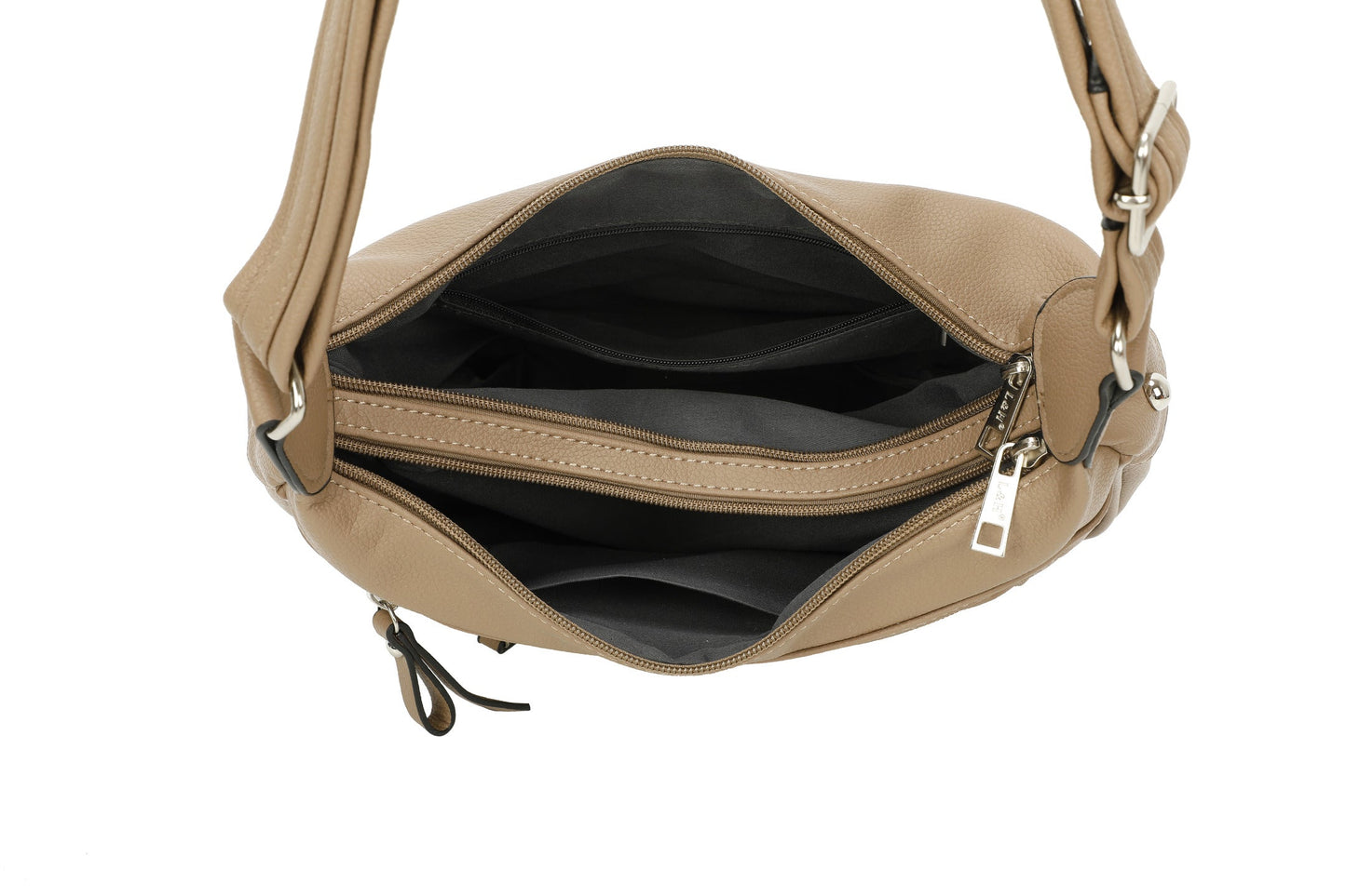 GESSY ZIP CROSSBODY BAG IN APRICOT